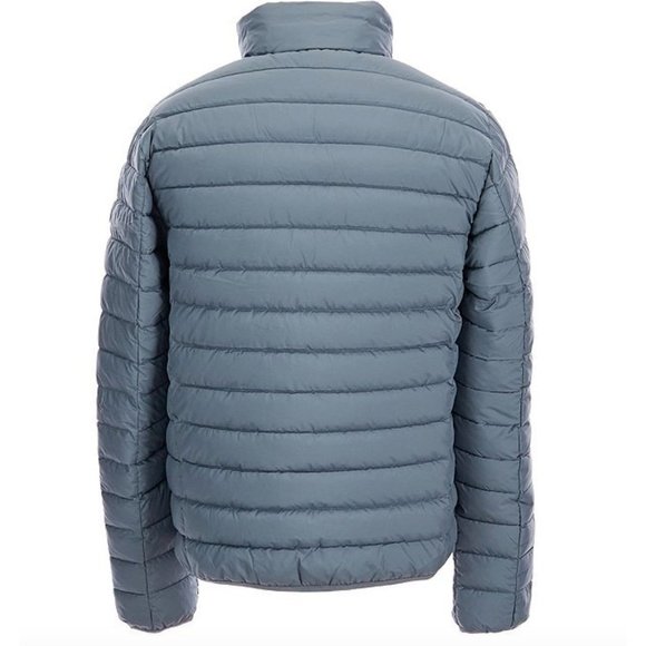 NWT Save the Duck Lewis Long-Sleeve Matte-Finish Puffer Jacket - Ash Blue - Picture 3 of 7